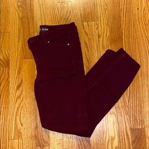 Burgundy Jeans